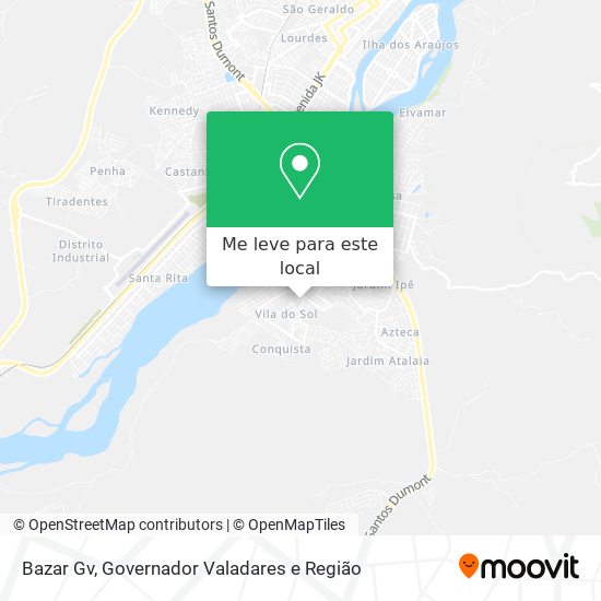 Bazar Gv mapa