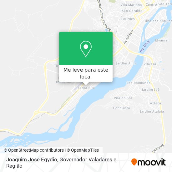 Joaquim Jose Egydio mapa