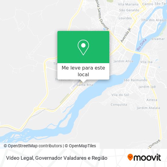 Vídeo Legal mapa