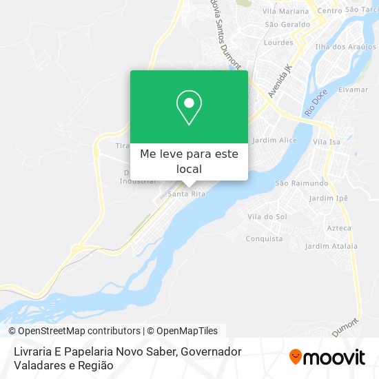 Livraria E Papelaria Novo Saber mapa