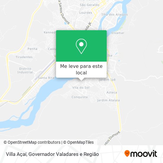 Villa Açaí mapa