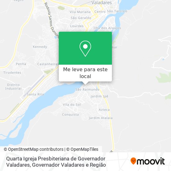 Quarta Igreja Presbiteriana de Governador Valadares mapa