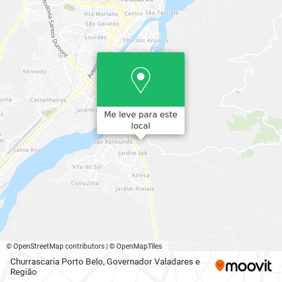Churrascaria Porto Belo mapa