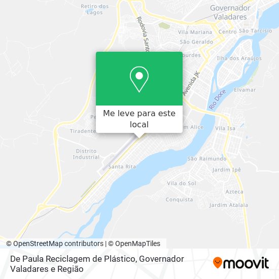 De Paula Reciclagem de Plástico mapa