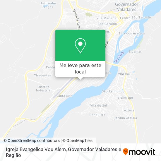 Igreja Evangelica Vou Alem mapa