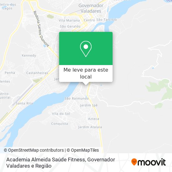 Academia Almeida Saúde Fitness mapa