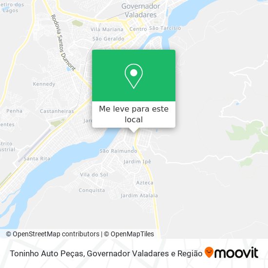 Toninho Auto Peças mapa