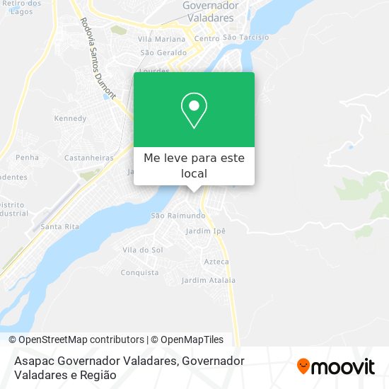 Asapac Governador Valadares mapa