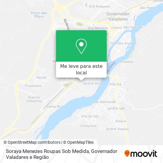 Soraya Menezes Roupas Sob Medida mapa