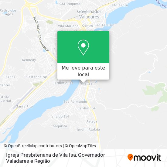 Igreja Presbiteriana de Vila Isa mapa