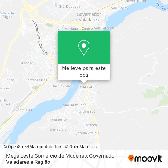 Mega Leste Comercio de Madeiras mapa