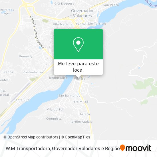 W.M Transportadora mapa