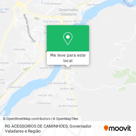 RG ACESSORIOS DE CAMINHOES mapa