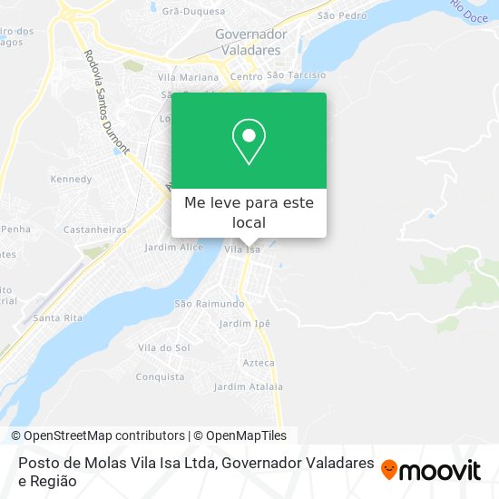 Posto de Molas Vila Isa Ltda mapa