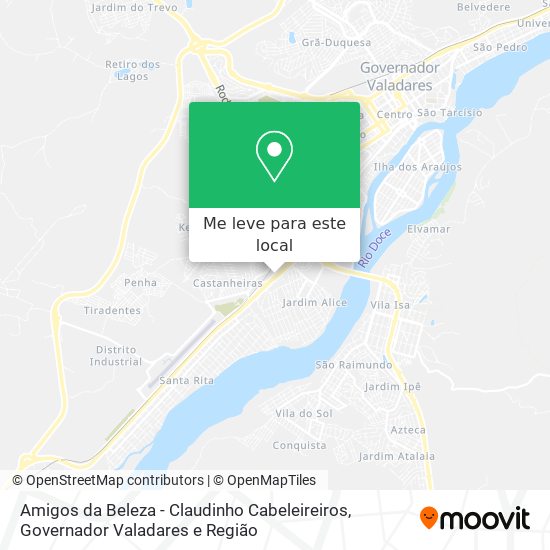 Amigos da Beleza - Claudinho Cabeleireiros mapa