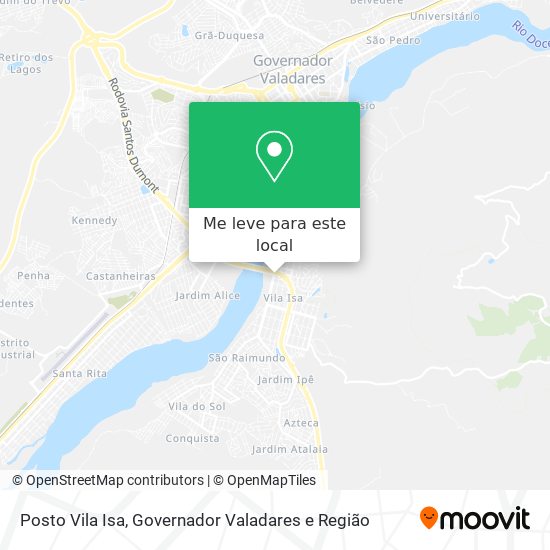 Posto Vila Isa mapa