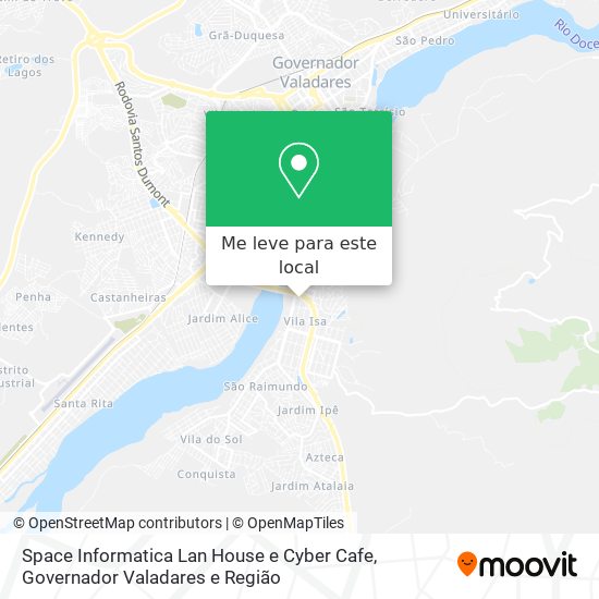 Space Informatica Lan House e Cyber Cafe mapa