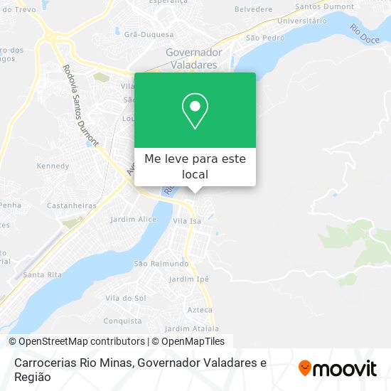 Carrocerias Rio Minas mapa