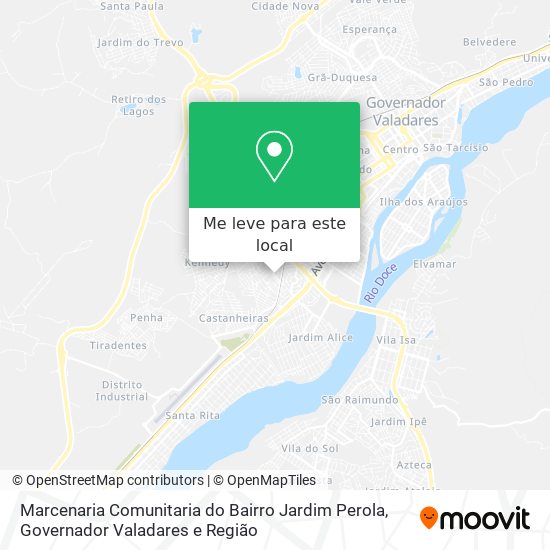 Marcenaria Comunitaria do Bairro Jardim Perola mapa