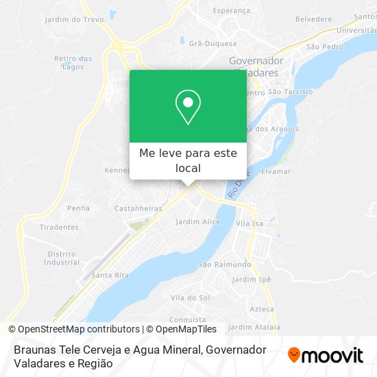 Braunas Tele Cerveja e Agua Mineral mapa