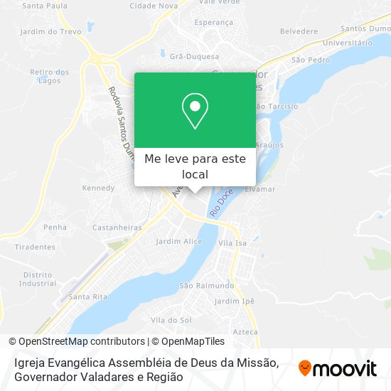 Igreja Evangélica Assembléia de Deus da Missão mapa