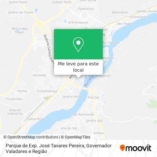 Parque de Exp. José Tavares Pereira mapa