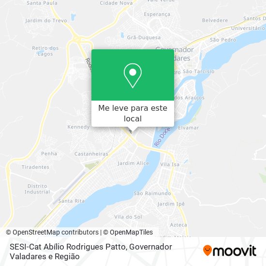 SESI-Cat Abílio Rodrigues Patto mapa