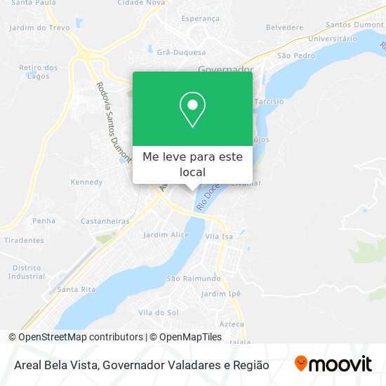 Areal Bela Vista mapa