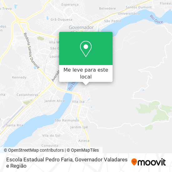 Escola Estadual Pedro Faria mapa