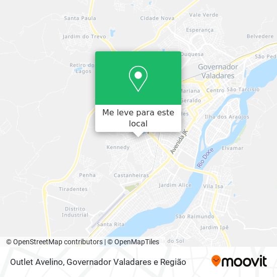 Outlet Avelino mapa