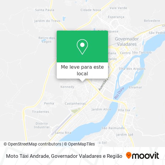 Moto Táxi Andrade mapa