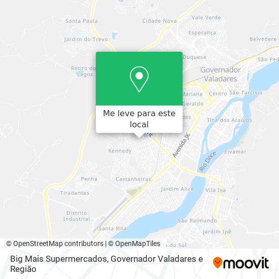 Big Mais Supermercados mapa