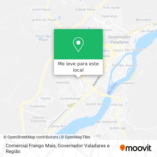 Comercial Frango Mais mapa