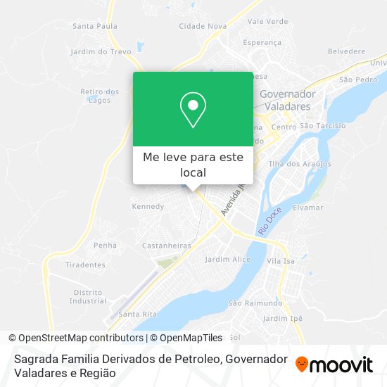 Sagrada Familia Derivados de Petroleo mapa