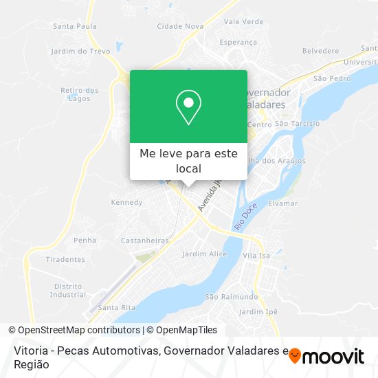 Vitoria - Pecas Automotivas mapa