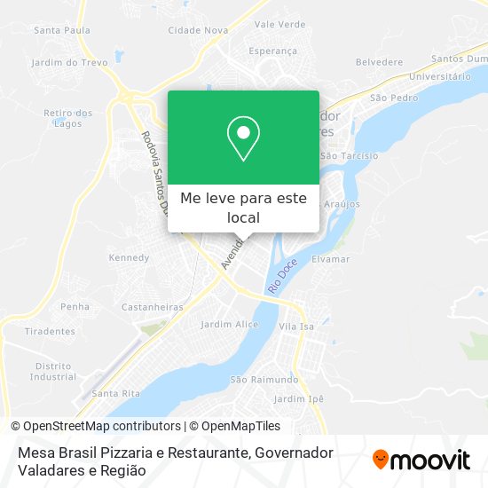 Mesa Brasil Pizzaria e Restaurante mapa