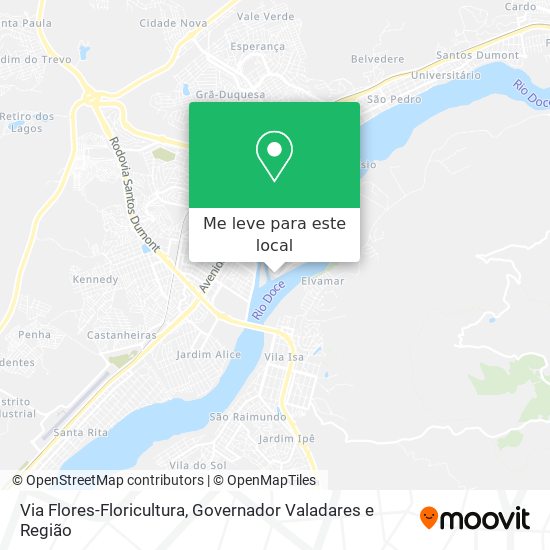 Via Flores-Floricultura mapa