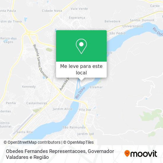Obedes Fernandes Representacoes mapa