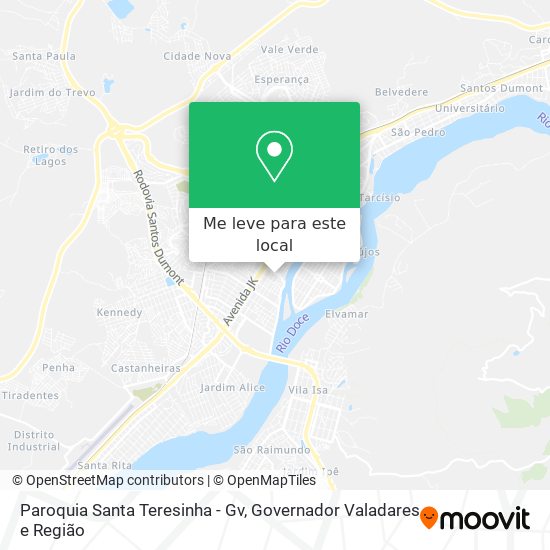 Paroquia Santa Teresinha - Gv mapa