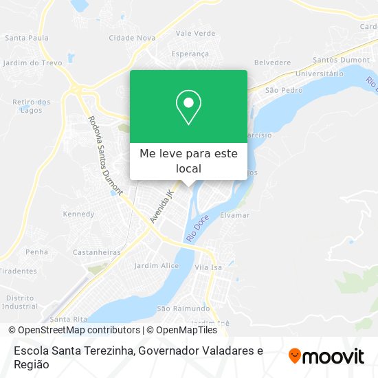 Escola Santa Terezinha mapa