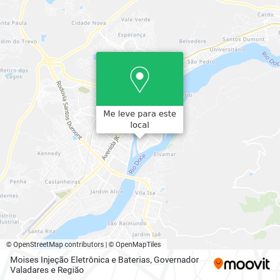 Moises Injeção Eletrônica e Baterias mapa
