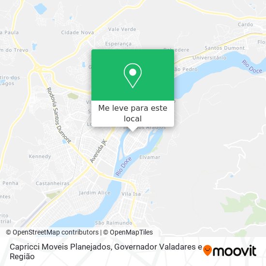 Capricci Moveis Planejados mapa