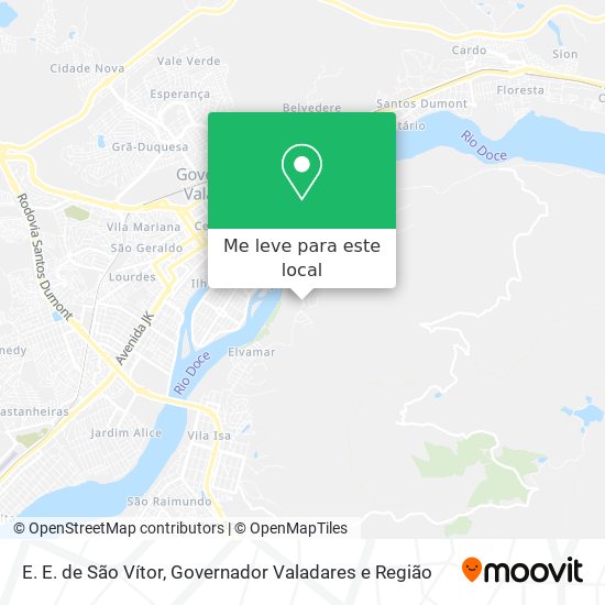 E. E. de São Vítor mapa