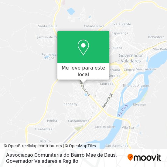 Associacao Comunitaria do Bairro Mae de Deus mapa