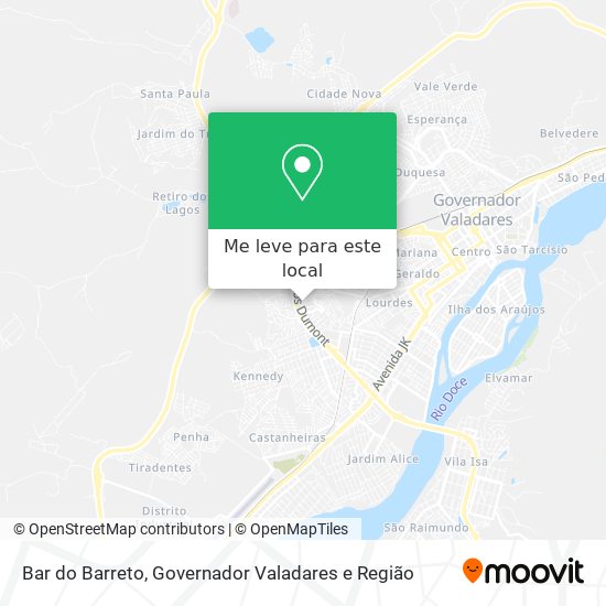 Bar do Barreto mapa