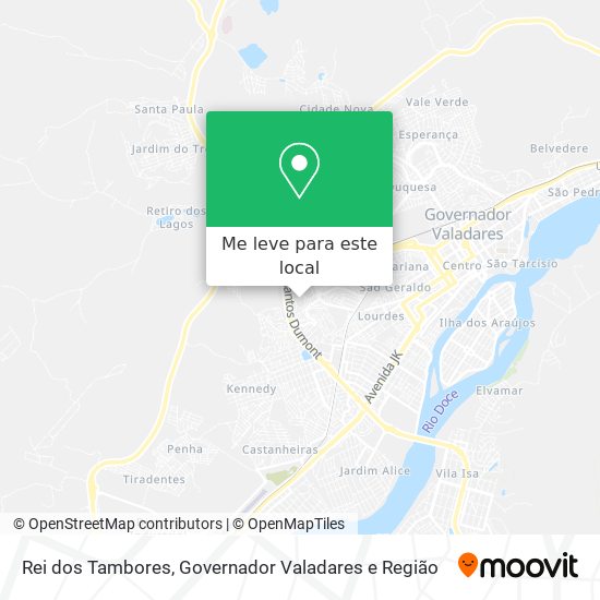 Rei dos Tambores mapa