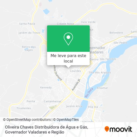 Oliveira Chaves Distribuidora de Água e Gás mapa