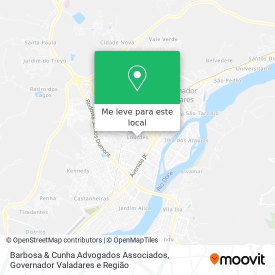Barbosa & Cunha Advogados Associados mapa