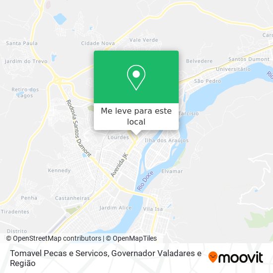 Tomavel Pecas e Servicos mapa