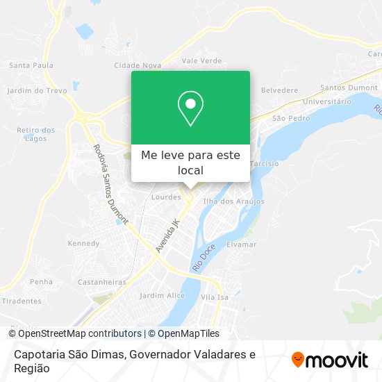 Capotaria São Dimas mapa